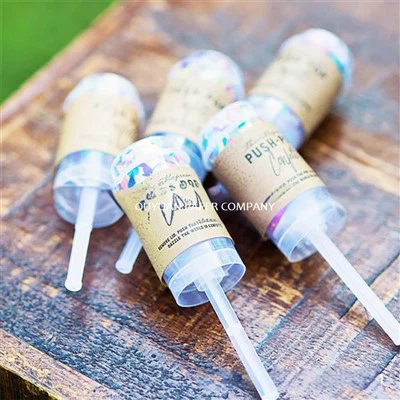 Customized Color Push Pop Confetti Toys